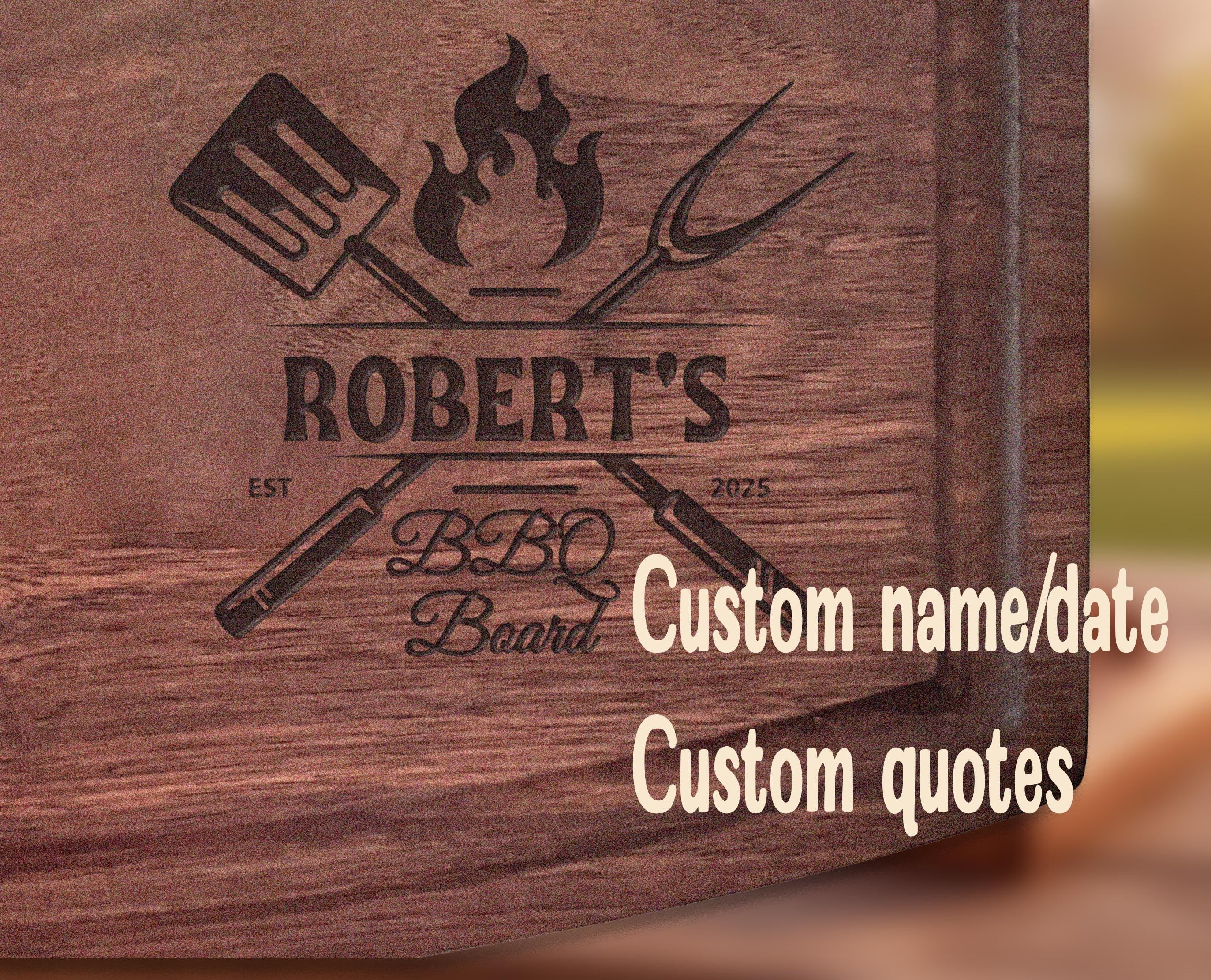 Personalized  walnut BBQ Cutting Board for Dad| Custom Grill Master Gift|grill gift for Men|Father’s Day gift|Birthday Gift for dad