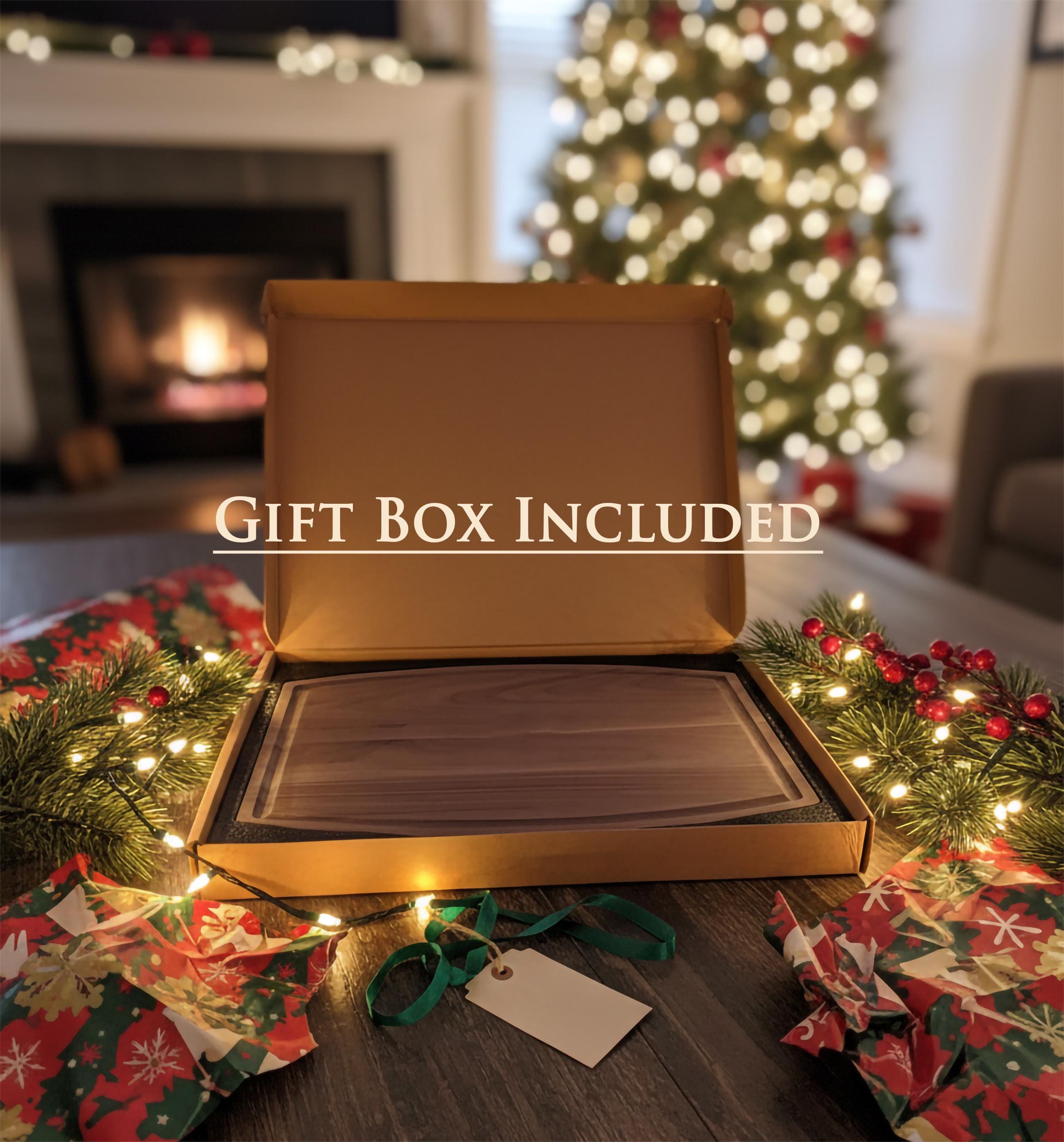 Personalized Walnut Cutting Board | Custom Large Charcuterie Board | Christmas Gift | Holiday Kitchen Gift | Gift for Mom Dad Grandma